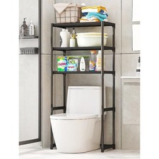 Space-Saving 3-Tier Over-Toilet Rack with Sturdy Iron Frame for Bathroom Laundry