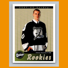 Nikita Alexeev Rookie #297 2001-02 Upper Deck Vintage Tampa Bay Lightning Hockey