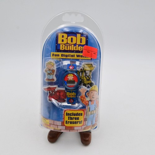 Bob The Builder Fun Digital Watch & Three Erasers