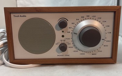 Tivoli Audio Model One AM/FM Aux In Radio - Walnut/Beige Tested