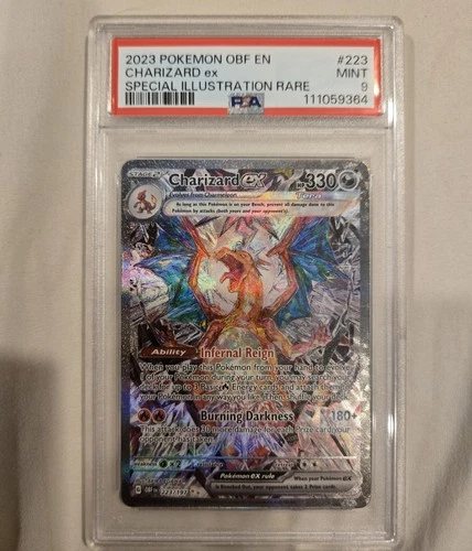 Pokemon 2023 Charizard ex 223/197 Alt Art SIR Obsidian Flames PSA 9