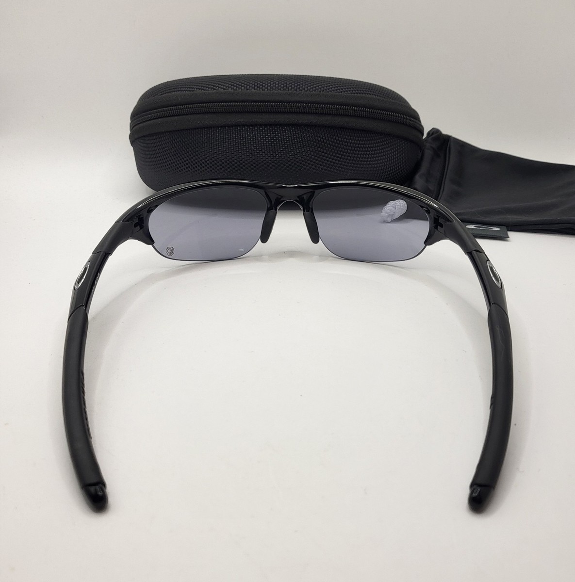 New OAKLEY HALF JACKET 1.0 JET BLACK w/ LIGHT GREY TRANSITION