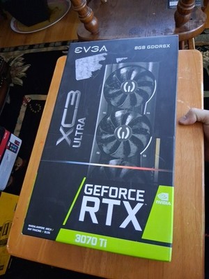 RTX 3070 Ti XC3 GPU EVGA GeForce ULTRA GAMING 8GB GDDR6X RGB Graphics Card
