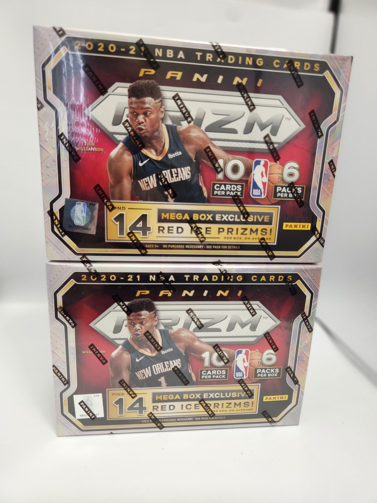 Panini Prizm NBA 2020-21 Mega Box Red Ice Prizms 60 Cards single box ! 