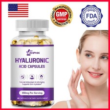 Hyaluronic acid capsules for anti-aging moisturizing skin care reduce wrinkles