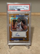 2022 Contenders Optic-Perennial Contenders Autographs Cole Anthony Orange /25 
