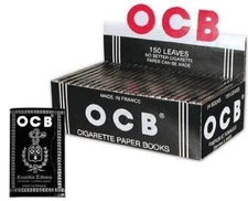 OCB Ungummed Single Wide Cigarette Rolling Papers - 24 Booklets
