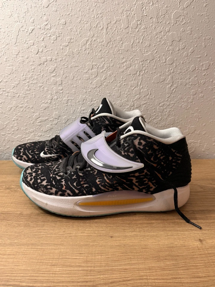 Size 11 - Nike KD 14 Black White - Image 4 of 4