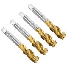 4pcs Spiral Flute Thread Taps 1/2-13 UNC Titanium Coated Screw Threading