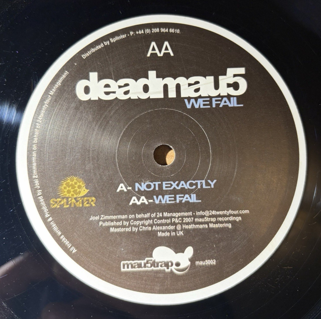 Not Exactly / We Fail 12" Single