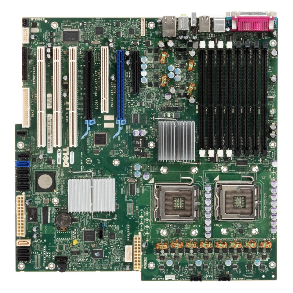 Mainboard DELL 0RW199 2x Socket LGA771 8x DDR2 PCIe PCI For PRECISION T7400 - Image 2 of 3