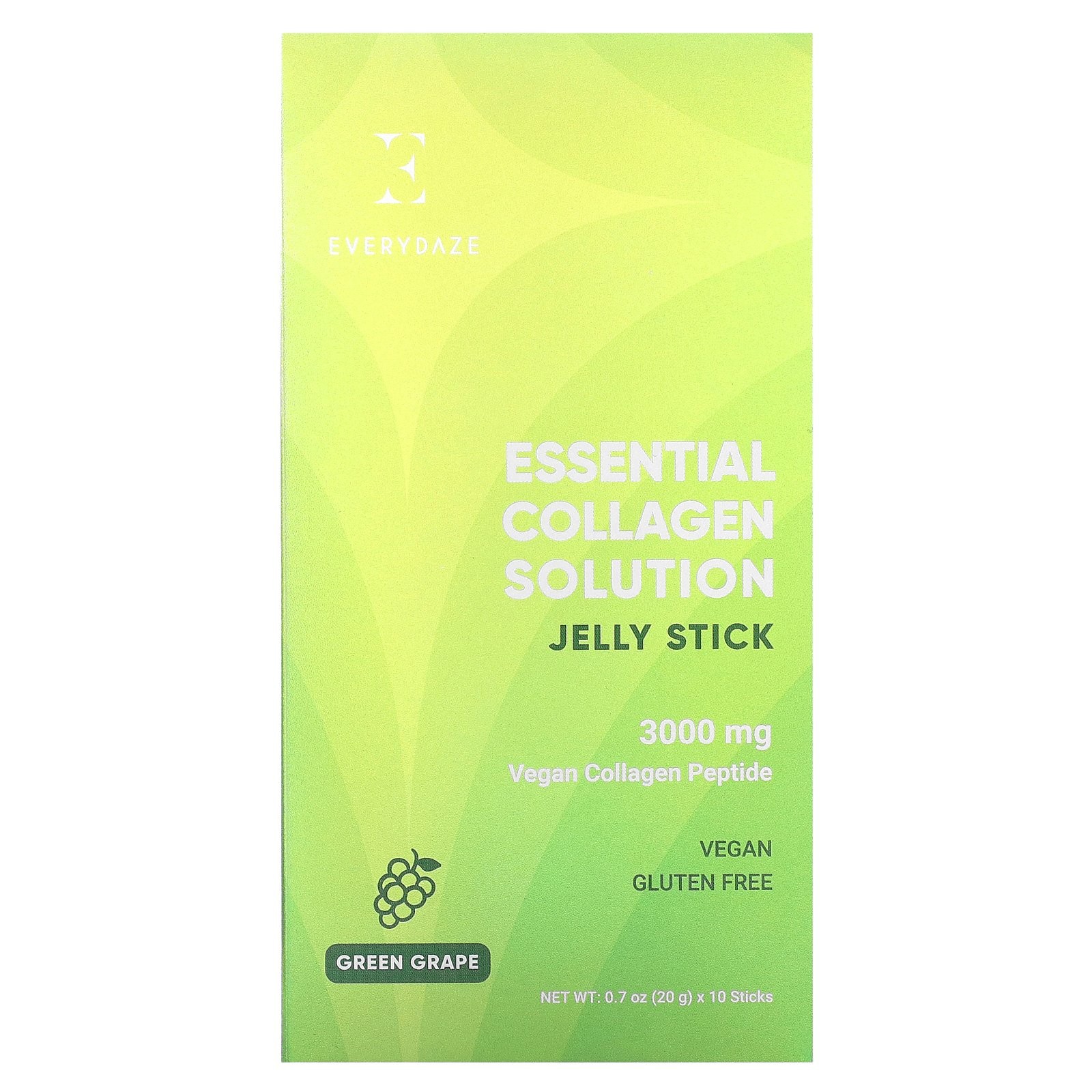 Essential Collagen Solution Jelly Stick зеленый виноград 3000 мг 10 стиков 07 3390₽