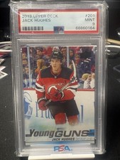 2019 Upper Deck Jack Hughes Young Guns Psa 9 RC