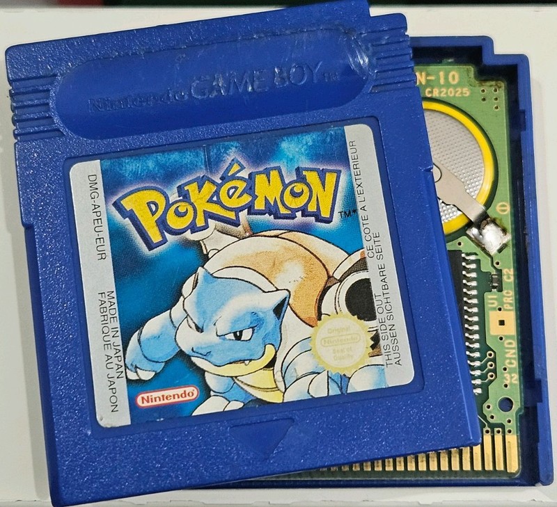 Pokémon Blue Nintendo Game Boy Cartridge - Genuine, New Battery, Save Tested