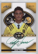 2015 Leaf US Army All-American Bowl Tour Green Ink 3/25 Ricky Town Auto 0af