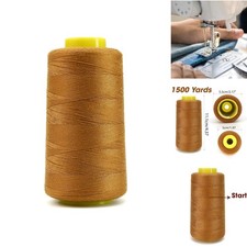 1500 Yard Heavy Duty Polyester Denim Thread Cone 20s/2 Strong Thick Bonded Spool