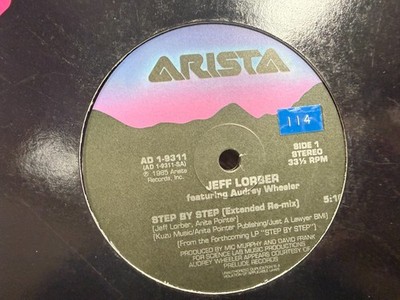 Jeff Lorber AUDREY WHEELER Step By Step 12'' 1985 Arista AD-19311 R&B DISCO PROMO