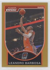 2007 Bowman Draft Picks & Stars Chrome Gold Refractor 23/99 Leandro Barbosa h8k