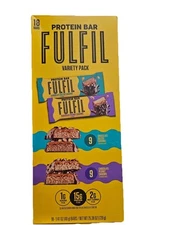 Fulfil Protein Bar Variety Pack 18 X 1.41 Ounce Bars, FREE SHIPPING!