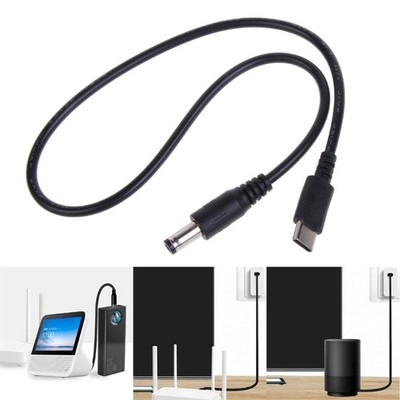 Type C to 5.5x2.1mm Power Cord Charging Cable Wire with 4.0x1.7mm Connector Head
