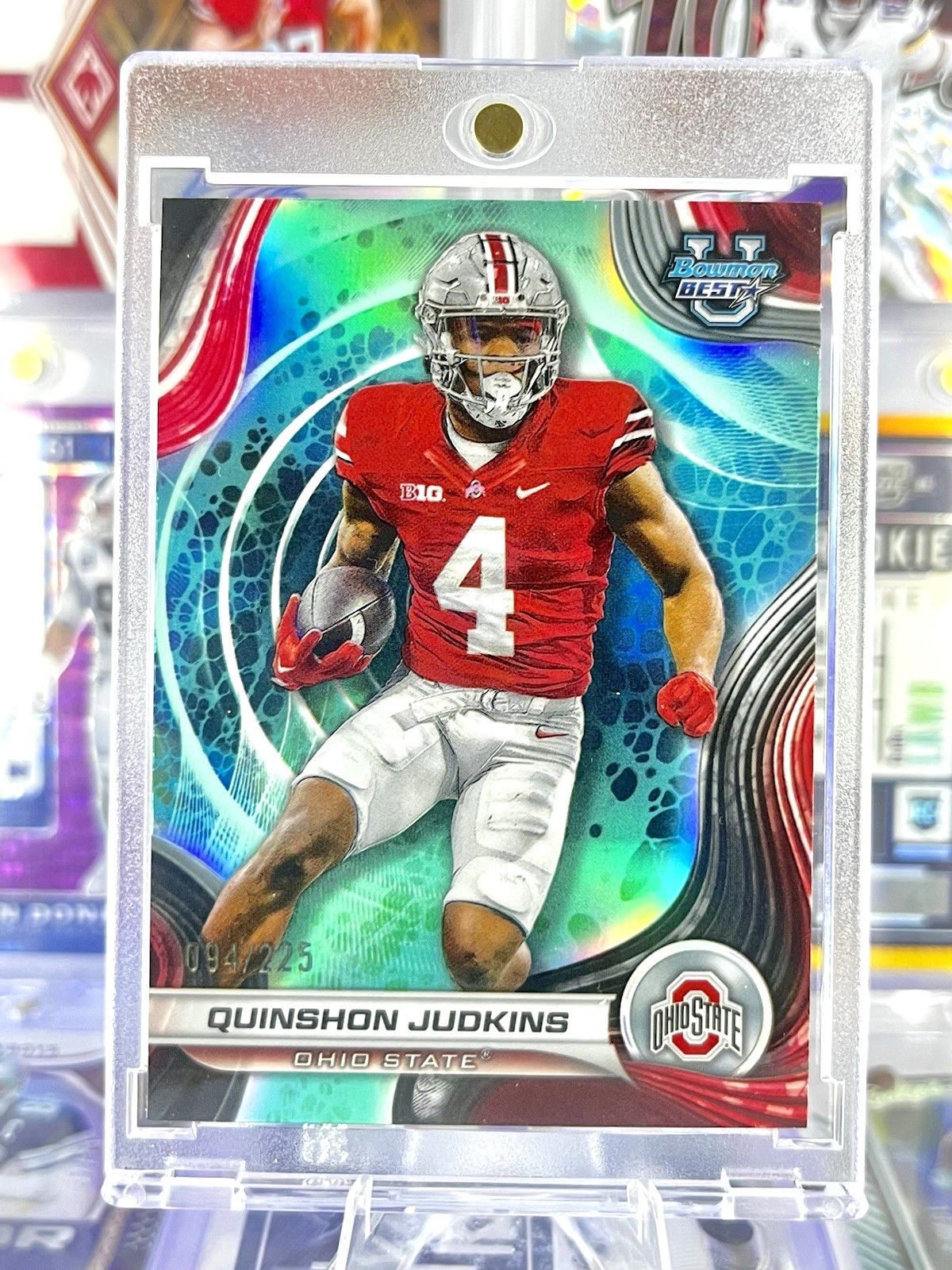 2024 Bowman U Best Quinshon Judkins Aqua /225 Ohio State Buckeyes Browns
