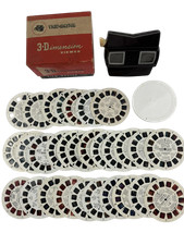 View-Master Vintage 1950s Bakelite Model E 3-Dimension 3D Viewer, Box  30 Reels