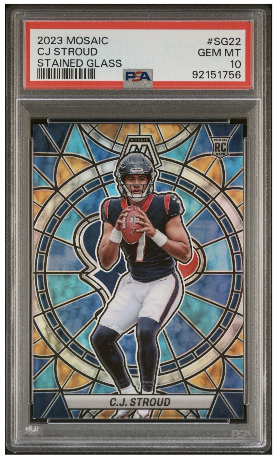 CJ Stroud Panini Mosaic Stained Glass #SG22 Base