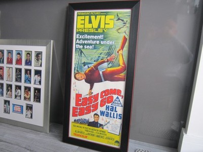 Elvis Presley Framed original Film poster,Easy come Easy go,game/Music room,Rare