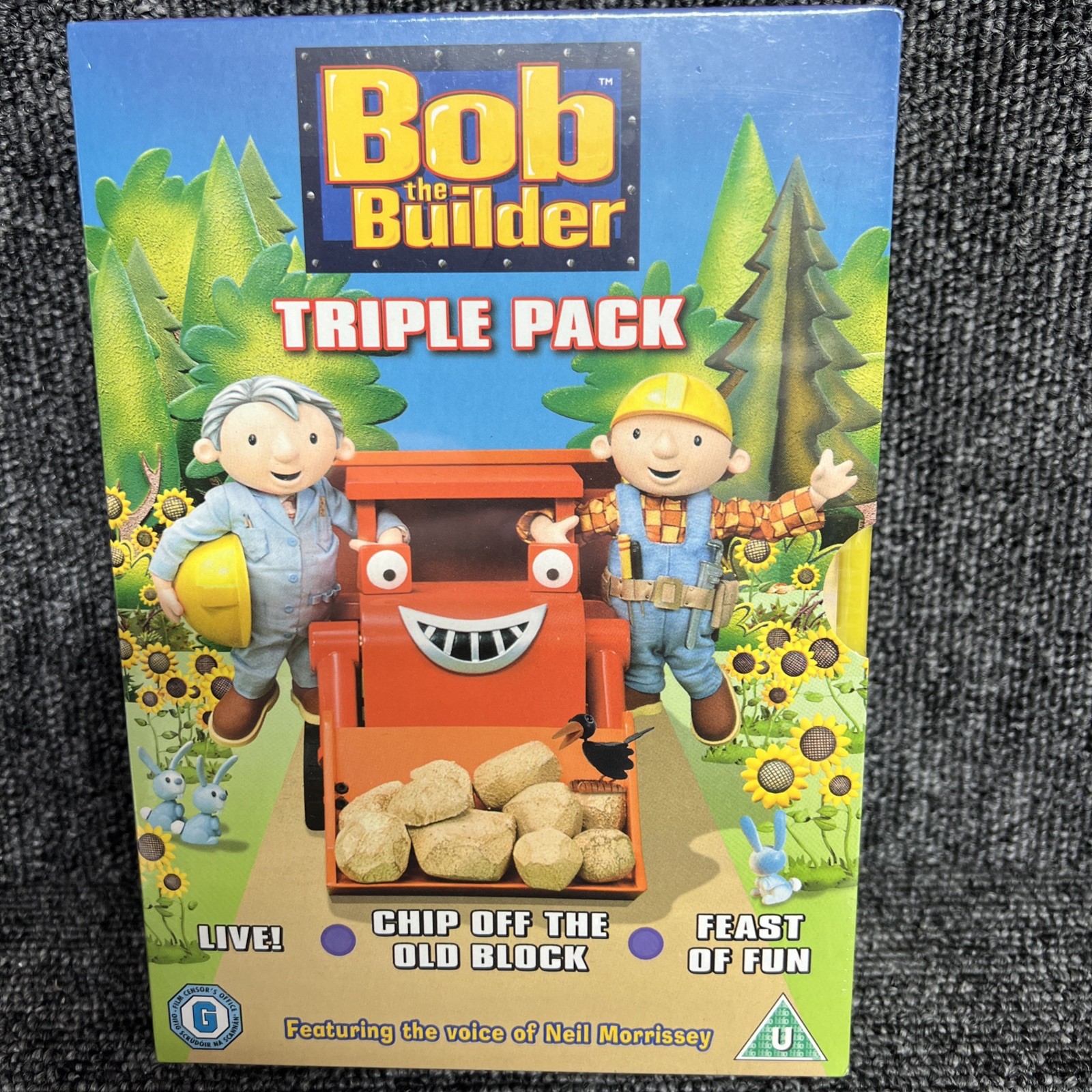 Bob the Builder [DVD] Triple Pack, Live, Chip Off Old Block, Feast Of Fun NEW!
