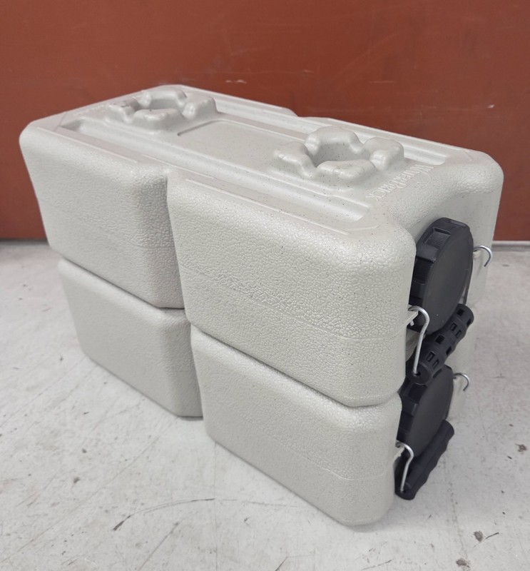 WaterBrick Stackable Water Storage Container, 3.5 Gallon UV-Resistant (2-pack)