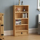 Corona DVD Rack 1 Drawer Shelf Unit Mexican Solid Waxed Pine By Home Discount