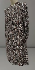 M&S Collection Leopard Print Shift / Shirt Dress UK6