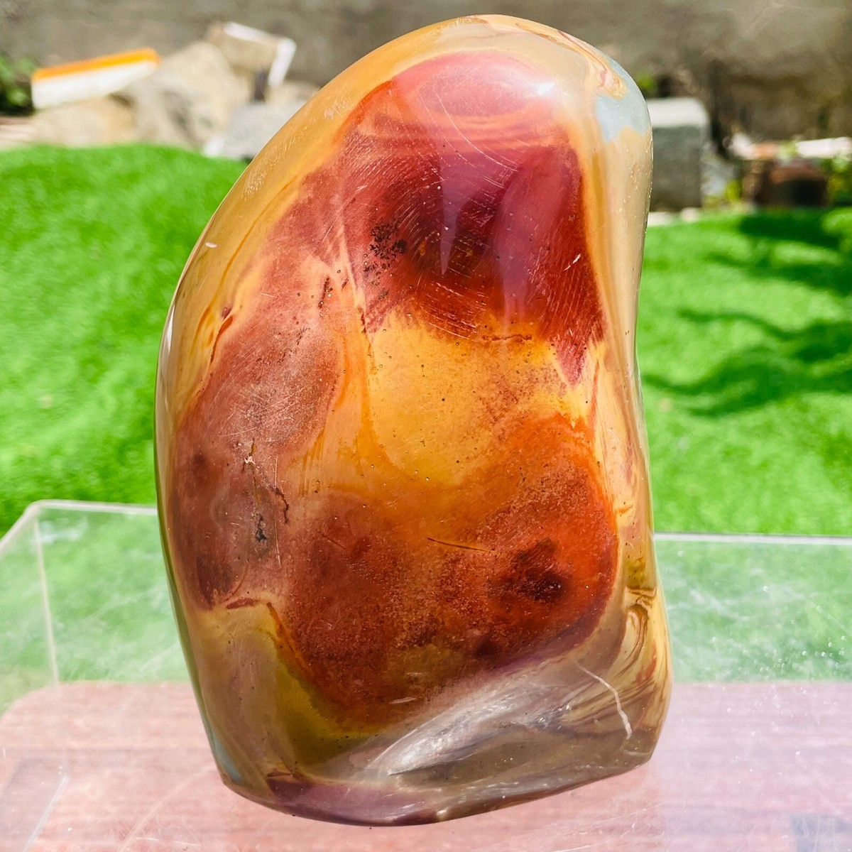 1491g Natural Polychrome Ocean Landscape Jasper Stone Mineral