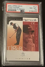 PSA 8.5 Nm-Mint+ 2001 Upper Deck #TJ1 Tiger Woods Tiger Jam IV Promo!!!