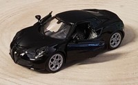 Alfa Romeo 4 C , Blickfang , Von Welly , Schwarz , Ca.: 1 : 43