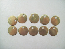 Nwot 10 Brass Blanks Round 1" Tag Lot, Crafting, Counterstamping