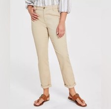 NEW TOMMY HILFIGER MONTAUK STRETCH SKINNY CHINO SZ 12 BEIGE KHAKI WITH TAG 59.5