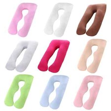 Pregnancy Pillow Cover Soft Wedge U-Shape Full Body Maternity Pillow