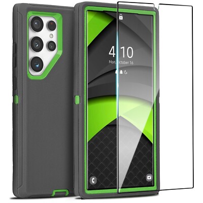 For Samsung Galaxy S26 S25 Ultra 24 23 22 + Shockproof Case +Screen Protector