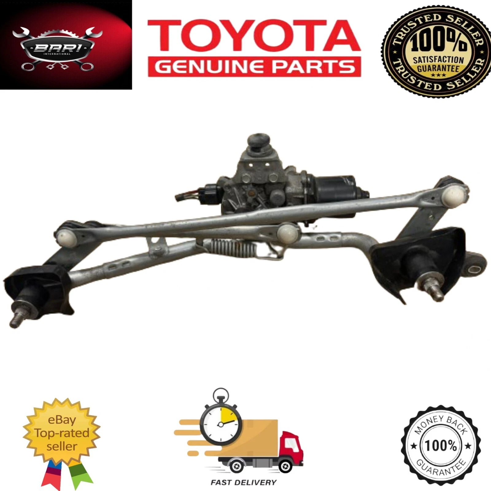 Genuine Toyota Prius Hybrid 2009 - 2015 Front Wiper Motor With Linkage