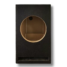 Single 8 Ported Sub Box Enclosure 0.78 Cu. Ft 38 Hz MDF-Black