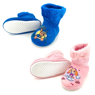 Paw Patrol Hausschuhe Kinder Hüttenschuhe Plüsch Skye rosa Chase blau Typ867