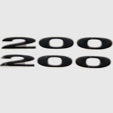 Sea Ray Boat Raised Decals 1628619 | 200BR Black Sticker Emblems (Pair)