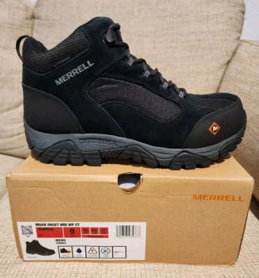 men's moab vertex mid waterproof comp toe work boot