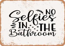 METAL SIGN - Caution Kids Bathroom You've Been Warned - Vintage Look Sign