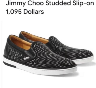 Jimmy Choo Slip-On Men’s Sneakers Gray Jimmy Choo | Shoes | Jimmy Choo Mens Grove Star Embellished  main image 2