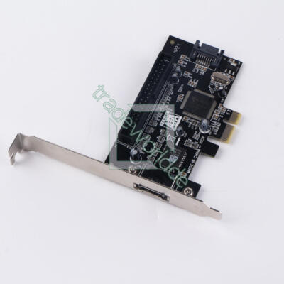 SATA II 2.0 Raid & 1 Ide 8.9cm Pci-e PCI 2 Port Express Adapter Konverter Karte