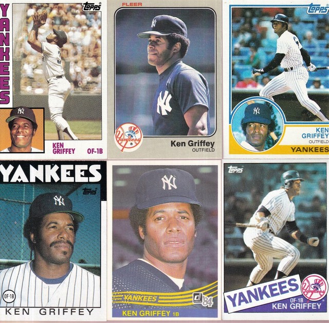 KEN GRIFFEY SR VINTAGE NEW YORK YANKEES BASEBALL 6 CARD LOT GOOD eBay
