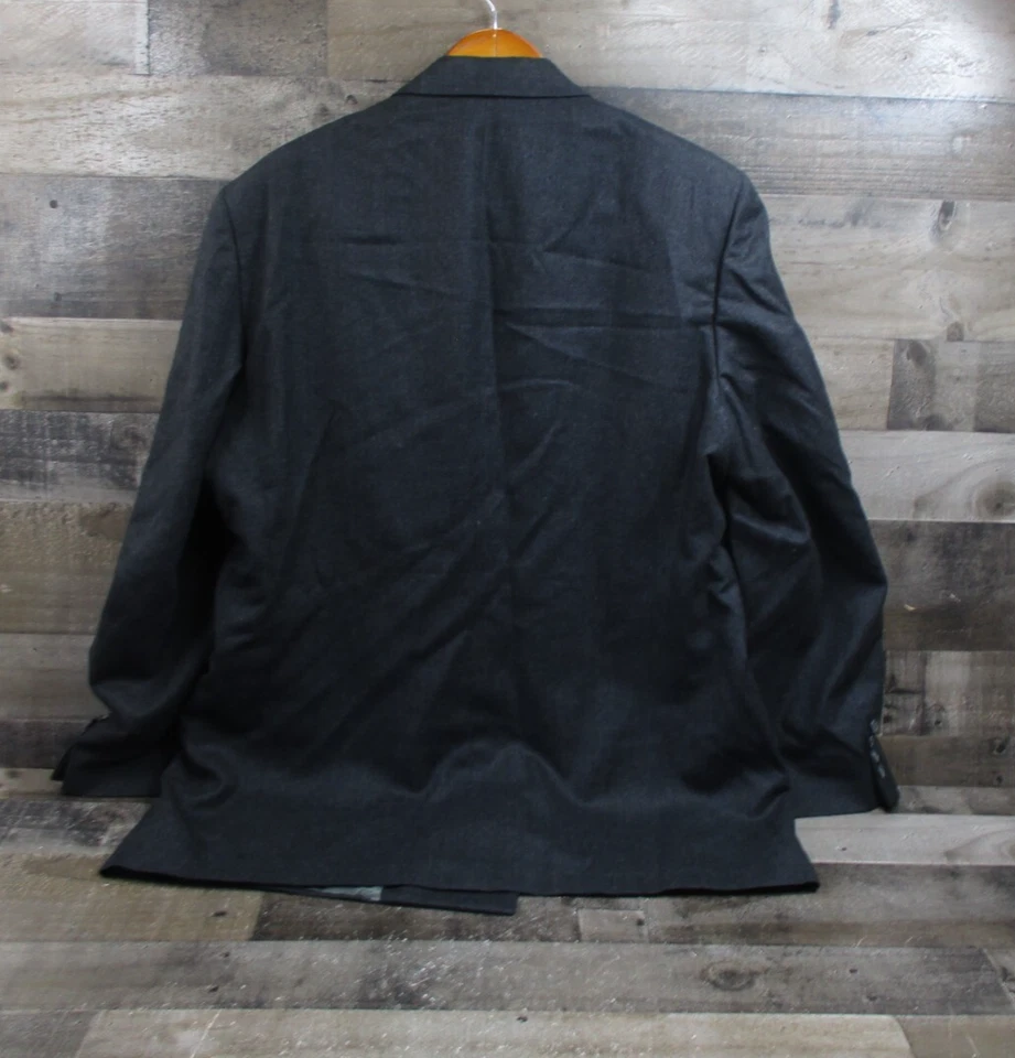 Blazer Christian Dior Para Hombre 48L Gris Carbón Vintage Doble Pecho Lana Virgen Foto 3 de 4