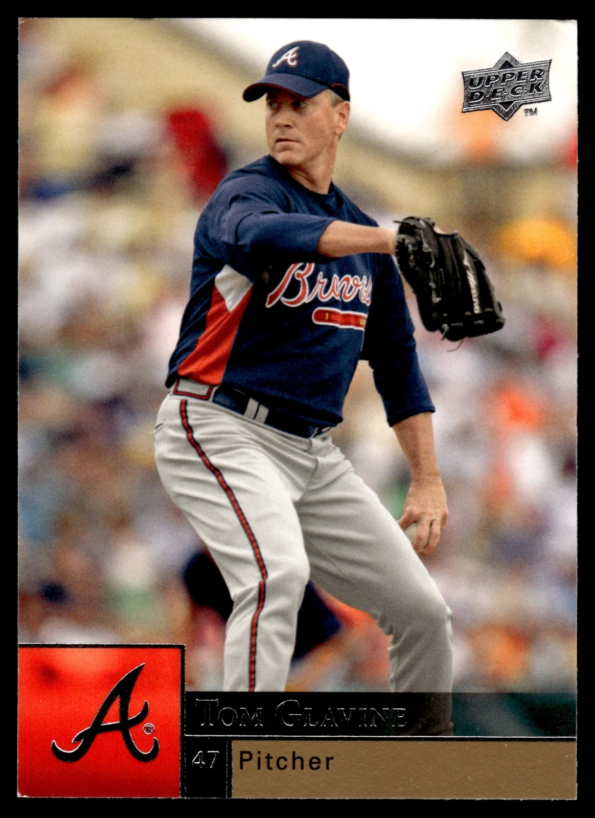 Tom Glavine trading card